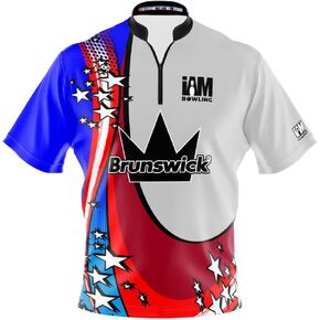 قميص بولينج مصبوغ بشعار Infusion (ياقة وشاح) - تصميم I AM Bowling Fun 2022-BR - Brunswick in Kuwait