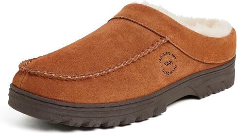 Dearfoams Men's Reed Genuine Suede Clog in Saudi Arabia