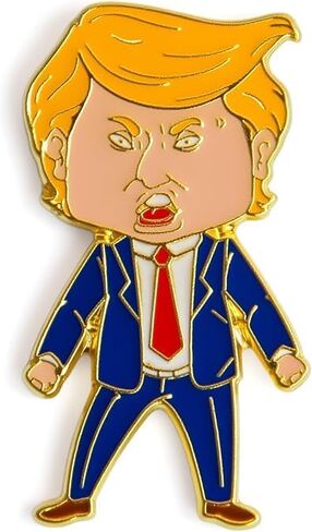 دبوس Happy Trump، دبوس طية صدر السترة Happy Trump، دبابيس المينا الفاخرة لحقائب الظهر وحقائب القبعة وشارة معطف السترة in Kuwait