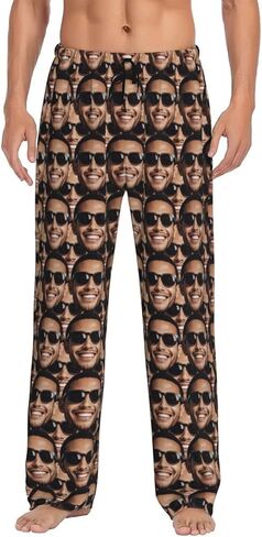 Custom Pajama Pants With Photo Customized Funny Pajamas Pants Personalized Unisex PJ Bottoms in Saudi Arabia