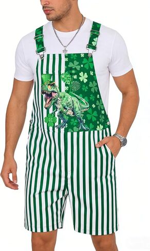 Mens Adjustable Straps Overalls Casual Shorts Romper Workout Jumpsuit in Saudi Arabia