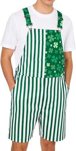 Mens Adjustable Straps Overalls Casual Shorts Romper Workout Jumpsuit in Saudi Arabia