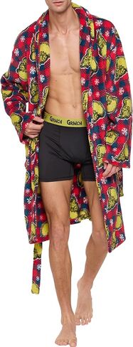 The Grinch Who Stole Christmas Adult Luxury Super Soft Plush Robe with Pockets in Saudi Arabia
