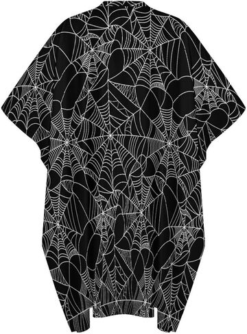 Halloween Spider Black Spiderweb Pattern Men's V-neck Robe Middle East Arabian Robe Butterfly Sleeves Kaftan in Kuwait
