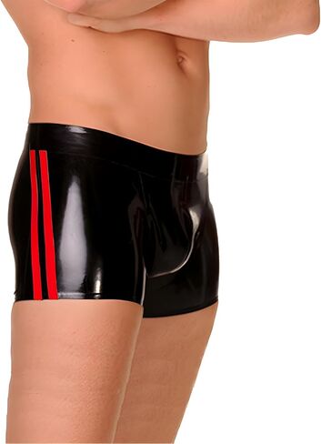 IOKUKI سراويل داخلية من المطاط اللاتكس للرجال، سراويل لاتكس منخفضة الخصر مصنوعة يدويًا، ملابس تحتية للحفلات التنكرية in Kuwait