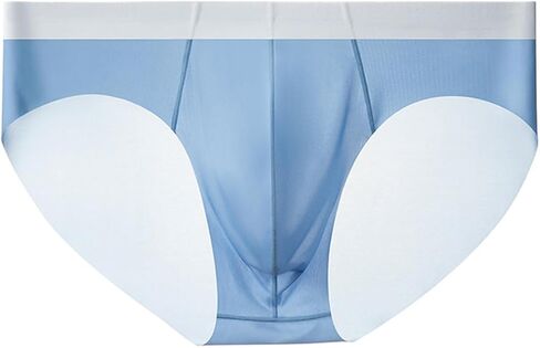 الرجال الحرير الجليد الملابس الداخلية ملخصات 1 قطعة الصيف رقيقة جدا تنفس Underpant مثير التجفيف السريع سلس الرجال ملخصات in Kuwait