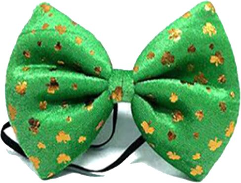 Pack of 4 Men Women Kids Green Bowtie for St Patricks Day Irish Gold Shamrock Bow Tie Festive Carnival Party in Kuwait
