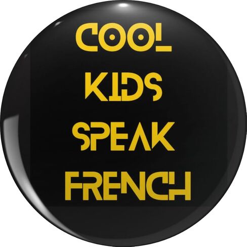 Cool Kids Speak French Pin Lapel Pin Cute Brooch Pins Badges 0.75" in Saudi Arabia