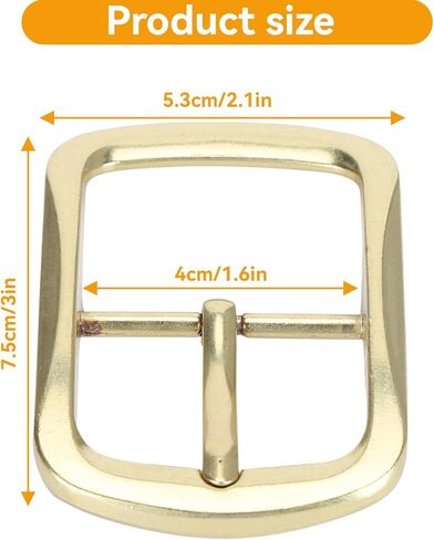 Metal Belt Buckle, 40mm Prong Square Belt Buckle Heavy Duty Men's Replacement Metal Buckle(#3) in Saudi Arabia