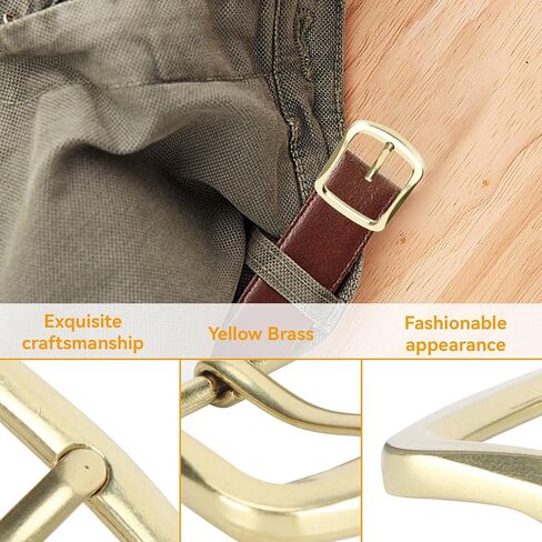 Metal Belt Buckle, 40mm Prong Square Belt Buckle Heavy Duty Men's Replacement Metal Buckle(#3) in Saudi Arabia