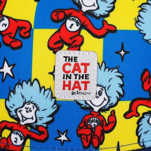 قبعة بيسبول The Cat in The Hat Thing 1 & Thing 2 للأطفال الصغار باللونين الأزرق والأصفر ذات مربعات قابلة للتعديل in Kuwait