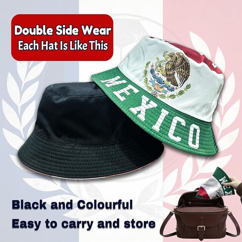 Bucket Hat with National Flag World Cup 2026 Hat World Cup Merchandise for Soccer Fans Gifts in Saudi Arabia