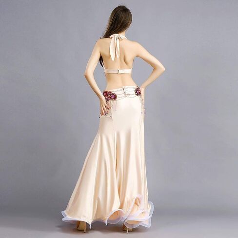 ROYAL SMEELA Belly Dance Costume for Women Belly Dancing Skirt Belly Dance Bra and Belt Set Bellydance Skirts Carnival Outfit Skin in Saudi Arabia