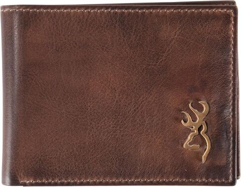 Browning Men's Rugged Brass Buck Wallets, Available in Multiple Styles, Brass Buck in Saudi Arabia