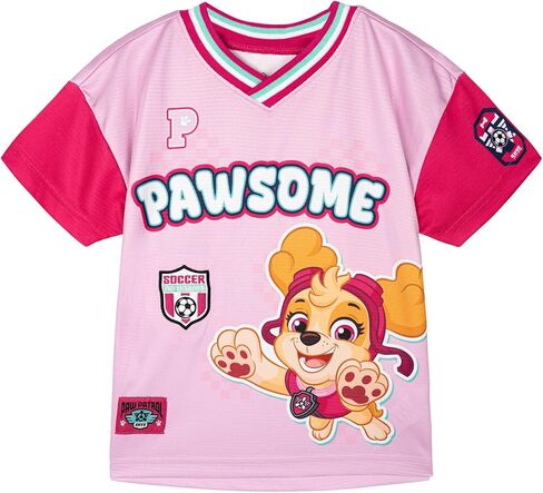 تي شيرت رياضي شبكي لكرة القدم من Paw Patrol مقاسات الأطفال الصغار إلى الأطفال الكبار (2T - 10-12) in Kuwait