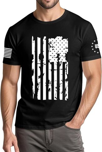 WENKOMG1 Men's America 250 T Shirt 250th Anniversary Independence Day 4th of July Freedom Flag Tops, M-3XL in Saudi Arabia