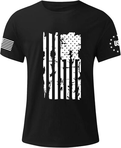 WENKOMG1 Men's America 250 T Shirt 250th Anniversary Independence Day 4th of July Freedom Flag Tops, M-3XL in Saudi Arabia