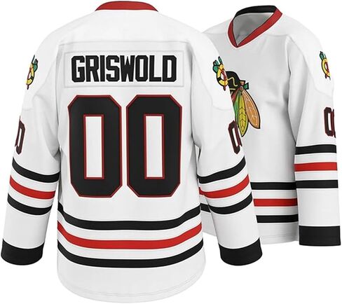 A&O Griswold #00 Movie Hockey Jersey – Stitched Letters and Numbers Authentic Fabs Apparel S-3XL in Saudi Arabia