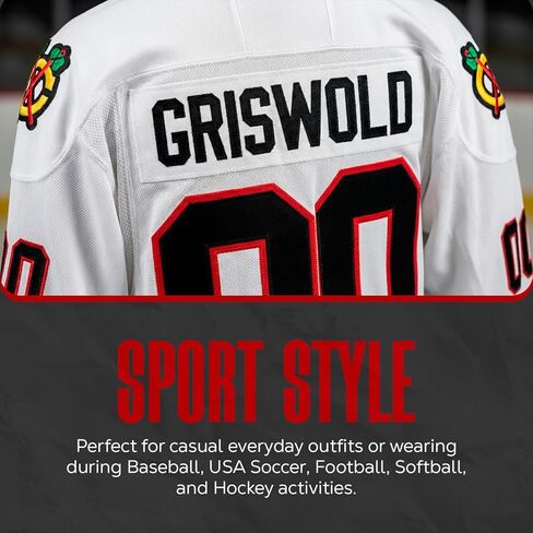 A&O Griswold #00 Movie Hockey Jersey – Stitched Letters and Numbers Authentic Fabs Apparel S-3XL in Saudi Arabia