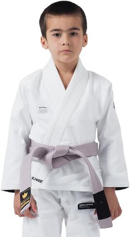 KINGZ Kore V2 Youth Jiu Jitsu Gi – IBJJF Legal Kids Brazilian Jiu Jitsu Kimono, Lightweight Jacket and Pants in Saudi Arabia