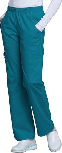 Cherokee Women Scrubs Pant Workwear Core Stretch Mid Rise Pull-On Cargo 4005 in Saudi Arabia