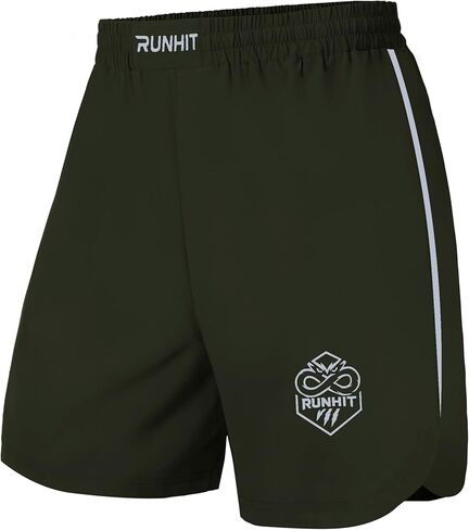 شورت Runhit الرجالي BJJ - شورت MMA القتالي للمصارعة، الملاكمة، No Gi، Jiu Jitsu، Muay Thai، التدريب، التصارع، القتال in Saudi Arabia