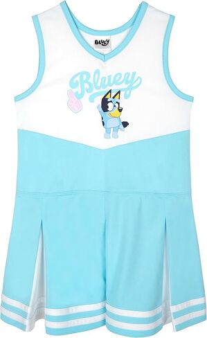 Bluey Girls Cheerleader Dress Toddler to Big Kid Sizes (2T - 10-12) in Saudi Arabia