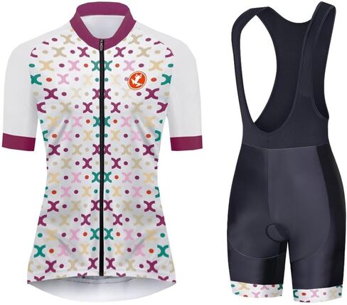UGLY FROG 77US10HuLaoNv Women's Cycling Suits Cycling Jersey Set Short Sleeve Padded Bib Shorts in Saudi Arabia