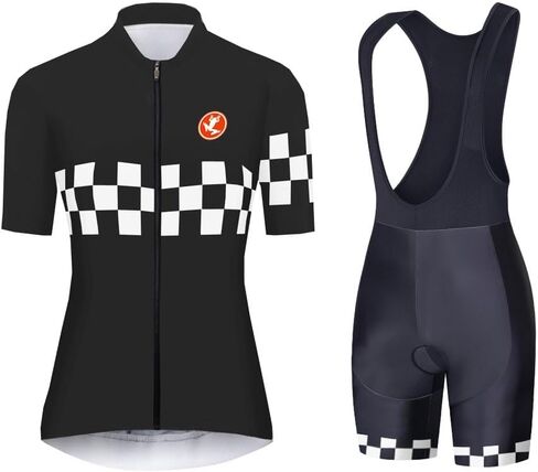 UGLY FROG 77US10HuLaoNv Women's Cycling Suits Cycling Jersey Set Short Sleeve Padded Bib Shorts in Saudi Arabia