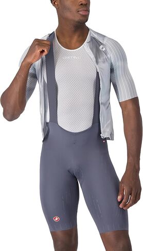 Castelli Men's Aero Race S Bibshort ، ملابس ركوب الدراجات الهوائية ، وسادة مقاعد مؤيدة للمستوى لركوب الدراجات والسباق العلوي على المستوى الأعلى in Kuwait