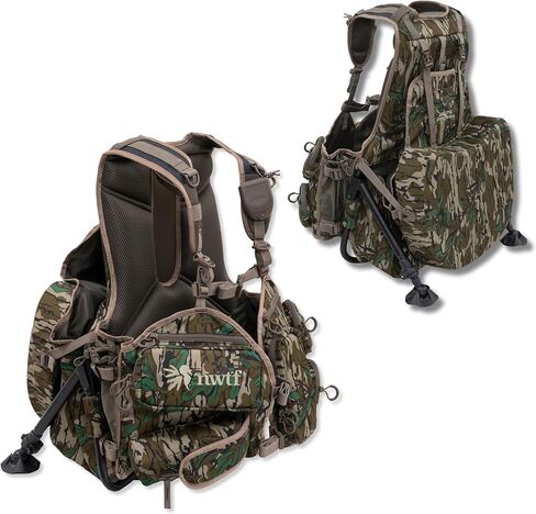 سترة NWTF Grand Slam تركيا من ALPS OutdoorZ - سترة ميدانية خفيفة الوزن من Mossy Oak Greenleaf مع تخزين منظم، ملاءمة مريحة وبنية متينة لصيد تركيا الربيعية in Saudi Arabia
