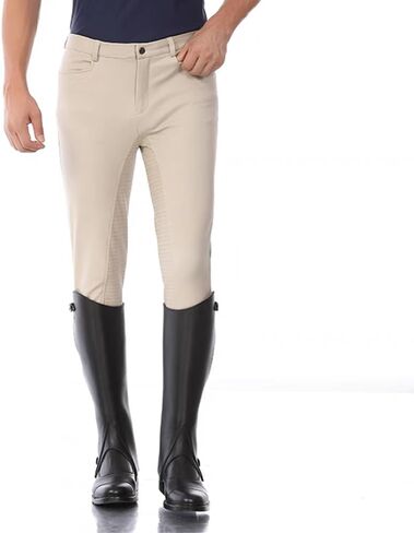 ملابس ركوب الخيل الرجالية ذات المقعد الكامل من السيليكون وقبضة الحصان وظهر الفروسية للرجال سراويل مطاطية in Kuwait