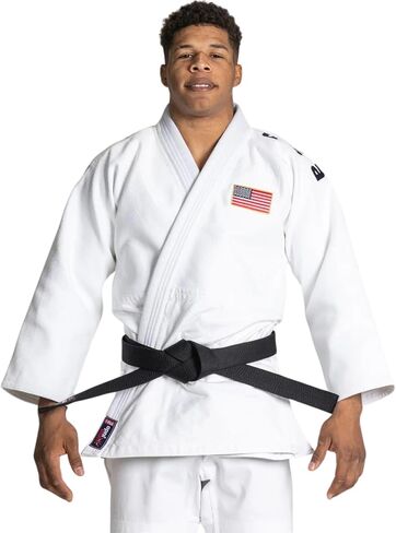 FUJI USA Judo Euro Competition Judo Gi for Men and Women (Belt Not Included), White, Size 5 in Saudi Arabia