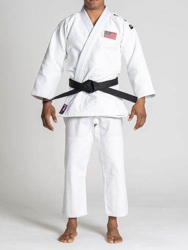FUJI USA Judo Euro Competition Judo Gi for Men and Women (Belt Not Included), White, Size 5 in Saudi Arabia