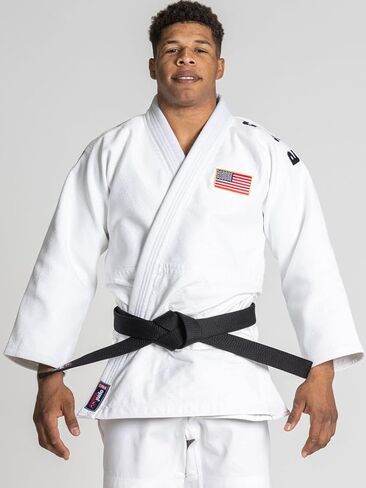 FUJI USA Judo Euro Competition Judo Gi for Men and Women (Belt Not Included), White, Size 5 in Saudi Arabia
