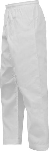 UFG Essential Karate Pants Cotton & Polyester Blended - Kids Adults Unisex (White, 000) in Saudi Arabia