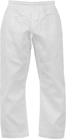 UFG Essential Karate Pants Cotton & Polyester Blended - Kids Adults Unisex (White, 000) in Saudi Arabia