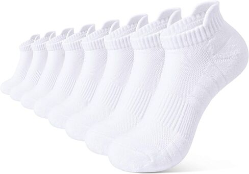 BOOPH Kids Ankle Socks Boys Girls Athletic Cushioned Low Cut Socks for Running 8 Pairs 4-14 Years in Saudi Arabia