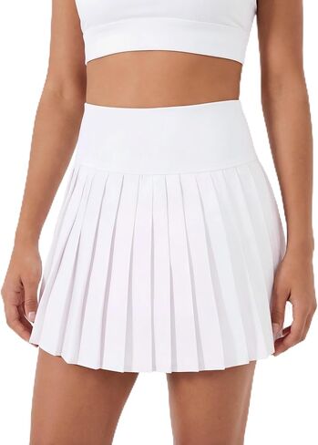 Girls Tennis Skirts with Pockets Liner: High Waisted Pleated Skirt Athletic Sports Skorts Performance Skirts 5-12Y in Saudi Arabia