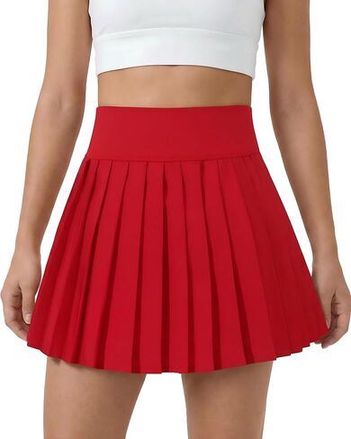 Girls Tennis Skirts with Pockets Liner: High Waisted Pleated Skirt Athletic Sports Skorts Performance Skirts 5-12Y in Saudi Arabia