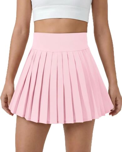Girls Tennis Skirts with Pockets Liner: High Waisted Pleated Skirt Athletic Sports Skorts Performance Skirts 5-12Y in Saudi Arabia