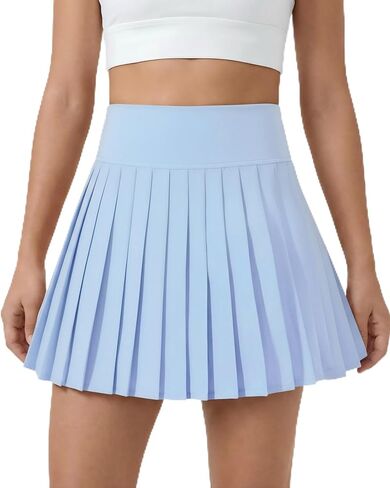 Girls Tennis Skirts with Pockets Liner: High Waisted Pleated Skirt Athletic Sports Skorts Performance Skirts 5-12Y in Saudi Arabia