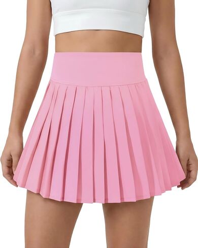 Girls Tennis Skirts with Pockets Liner: High Waisted Pleated Skirt Athletic Sports Skorts Performance Skirts 5-12Y in Saudi Arabia