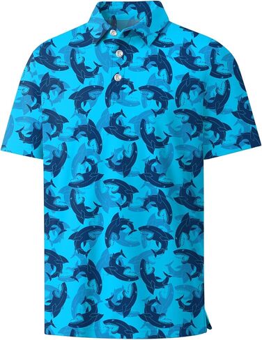 Boys Polo Shirt Hawaiian Golf Polo Shirts Moisture Wicking Quick Dry Fabric Casual Short Sleeve Shirt School Uniform in Saudi Arabia