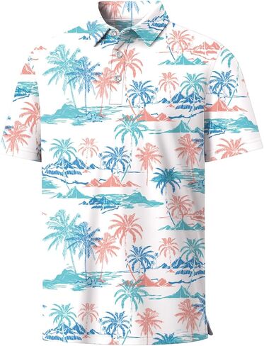 Boys Polo Shirt Hawaiian Golf Polo Shirts Moisture Wicking Quick Dry Fabric Casual Short Sleeve Shirt School Uniform in Saudi Arabia