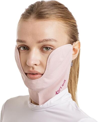 Korea (Type U) Women's UV Sun Protection Half Face Mask – Golf, Walking & Outdoor Activities in Saudi Arabia