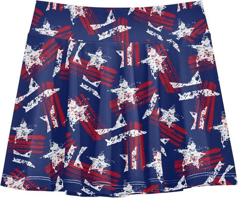 Girls Skorts High Waist Athletic Skirts with Shorts Giraffe Print Stretchy Teens Performance Tennis in Saudi Arabia