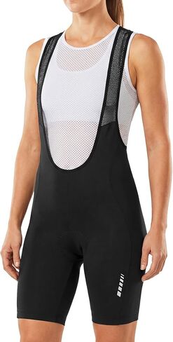 qualidyne Womens Cycling Bib Shorts, 4D Padded Chamois, 120kg/m3 High-Density Foam for Road Bike & Indoor Cycling in Saudi Arabia