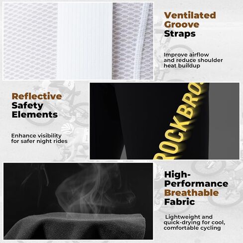 ROCKBROS Cycling Bibs for Men 3D Padded Men's Cycling Bike Bibs,Breathable Biking Tights,Riding Pants in Saudi Arabia