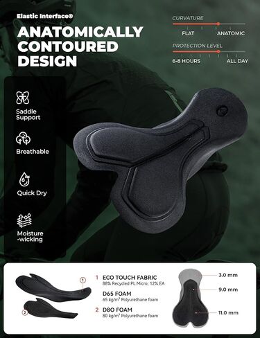 ROCKBROS Cycling Bibs for Men 3D Padded Men's Bike Bibs,Seamless Cycling Pants,Breathable Biking Tights,Riding Pants in Saudi Arabia